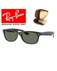 2x Echte Vervangende Lenzen > Ray-Ban 2132-F - New Wayfarer Asian Fit