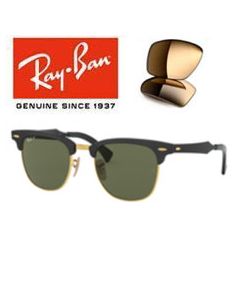 2x Originele Onderdelen Lenzen > Ray-Ban 3507 · Clubmaster Aluminium 
